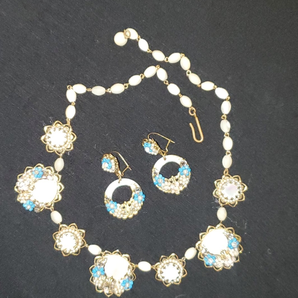 Necklace/ Earrings Set Boho VINTAGE